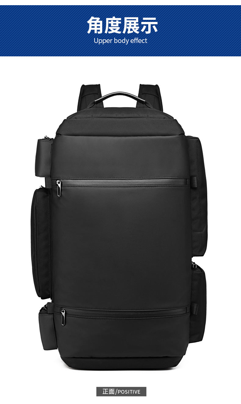 OZUKO Backpack Men's Water-Repellent Large Capacity Multi-Compartment Travel Laptop Bag Outdoor Sports Bag - 图片 24