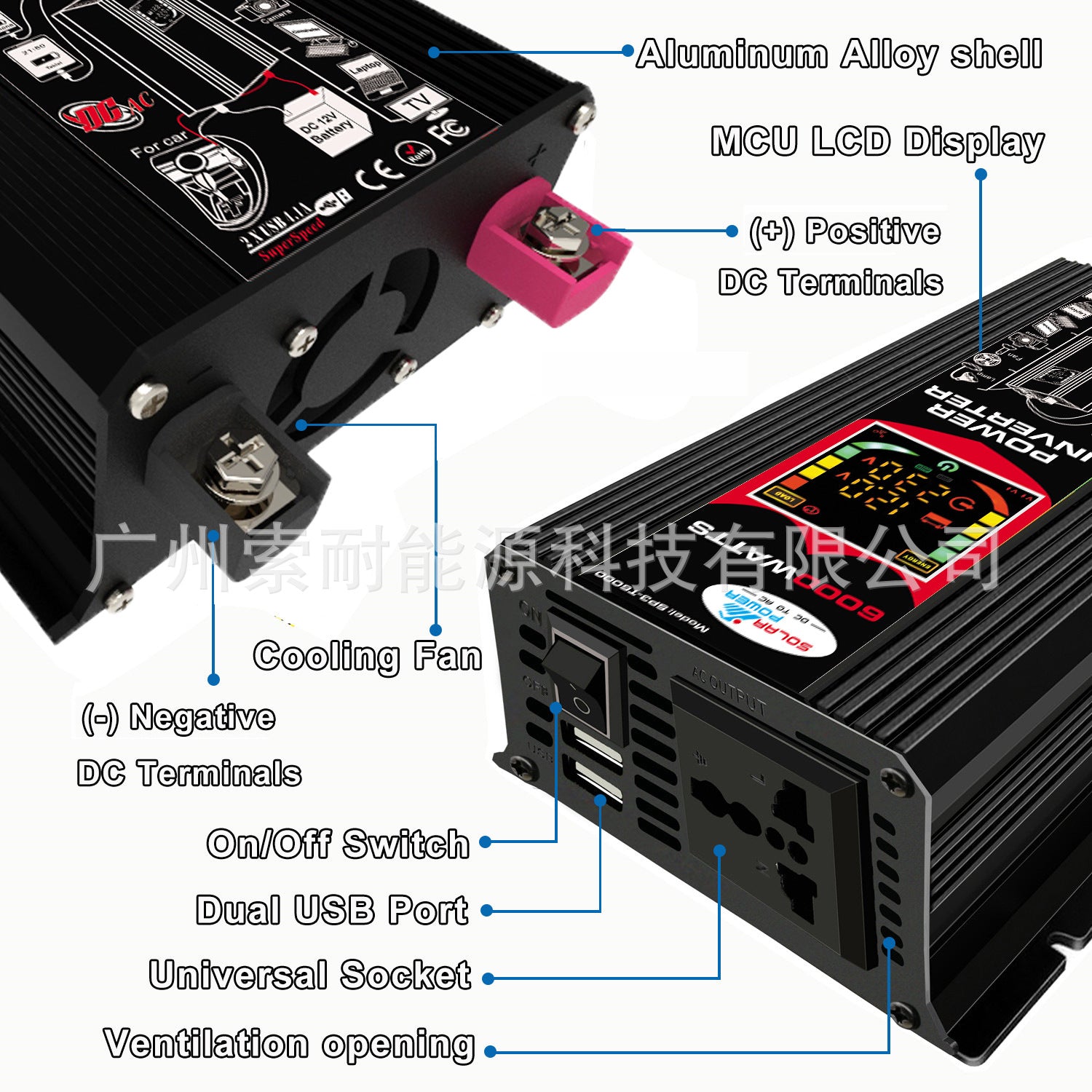 12V Solar Energy Kit System: Inverter 30A Controller 18W Solar Panel Solar System - 图片 15