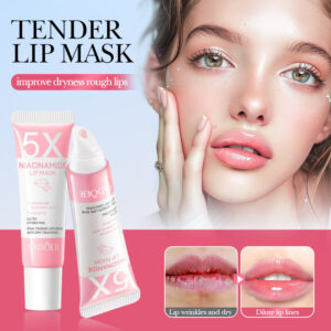5Niacinamide Lip Mask SADOER Pink anti-chapped hydrating lip balm  wholesale