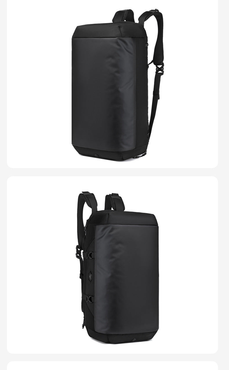 New Men's Travel Bag Large Capacity Sports Fitness Bag Waterproof Handheld Multifunctional Short Trip Backpack Yoga Bag - 图片 23