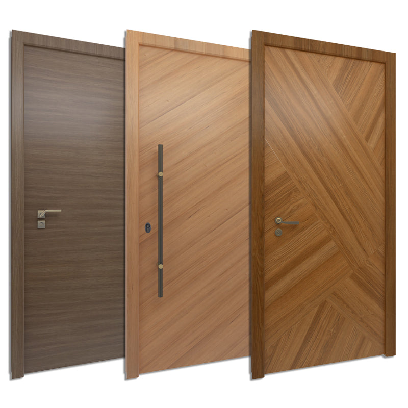 High End Solid Wood Door Price of Fireproof Wooden Door Hot Selling Wood Door for Hotel for Bedroom - 图片 4
