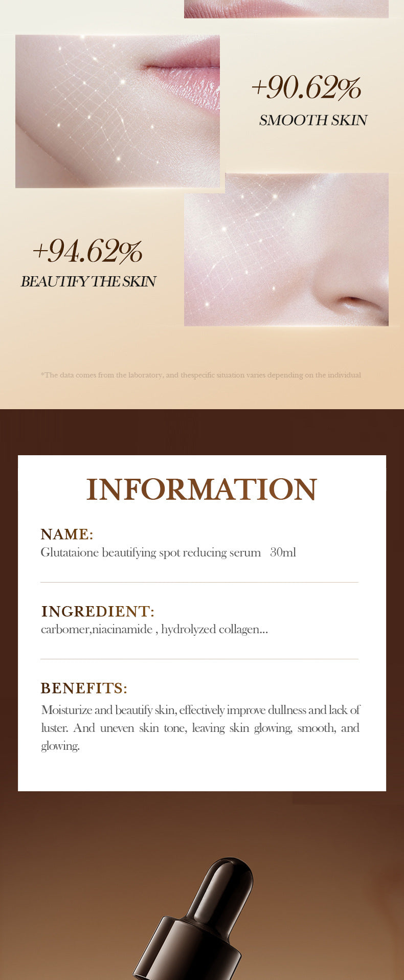 Hyaluronic Acid Hydrating Moisturizing Serum SADOER Skin rejuvenation and moisturizing essence liquid cross-border wholesale - 图片 30