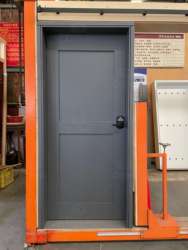 Guangdong Daji Customize Interior Bedroom White Primed Solid Core Wood Single Prehung Interior Shaker Door - 图片 8