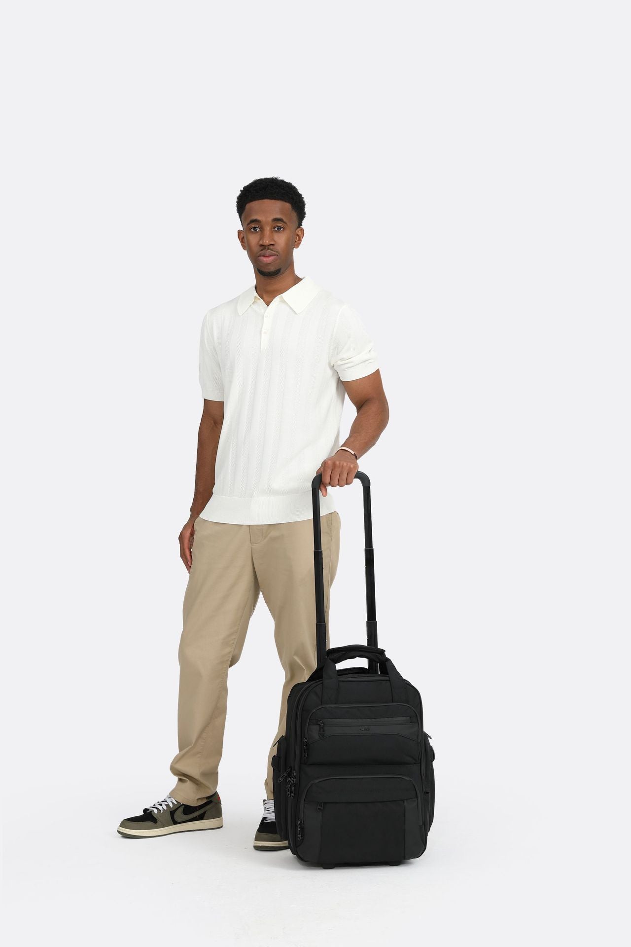 Trolley Travel Bag Business Boarding Bag Large Capacity Waterproof Oxford Cloth Multifunctional Handheld Wheeled Travel Bag - 图片 44