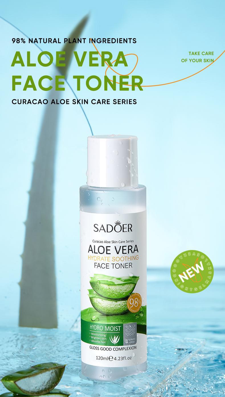Aloe Vera Skincare Set SADOER Cleansing, hydrating, moisturizing, and nourishing foreign trade manufacturer wholesale - 图片 36