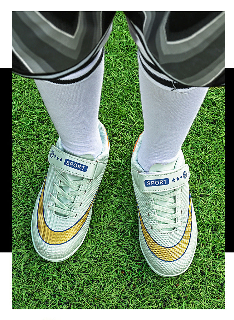 2025World Cup Children's Soccer Shoes Boys Youth Students Girls Spike Long Spike Competition Training Sports Shoes - 图片 21