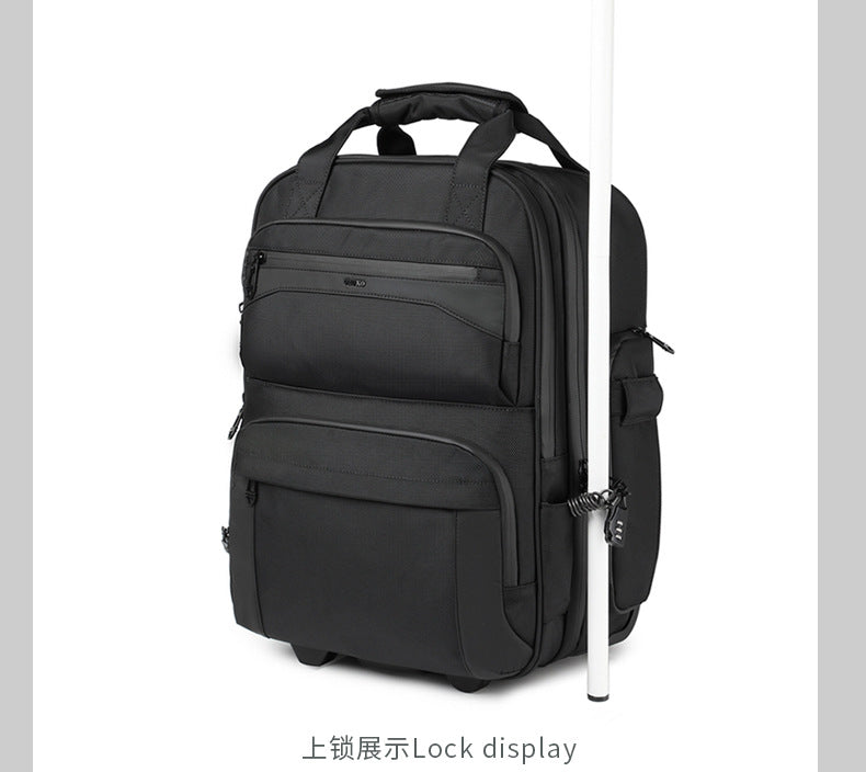 Trolley Travel Bag Business Boarding Bag Large Capacity Waterproof Oxford Cloth Multifunctional Handheld Wheeled Travel Bag - 图片 35