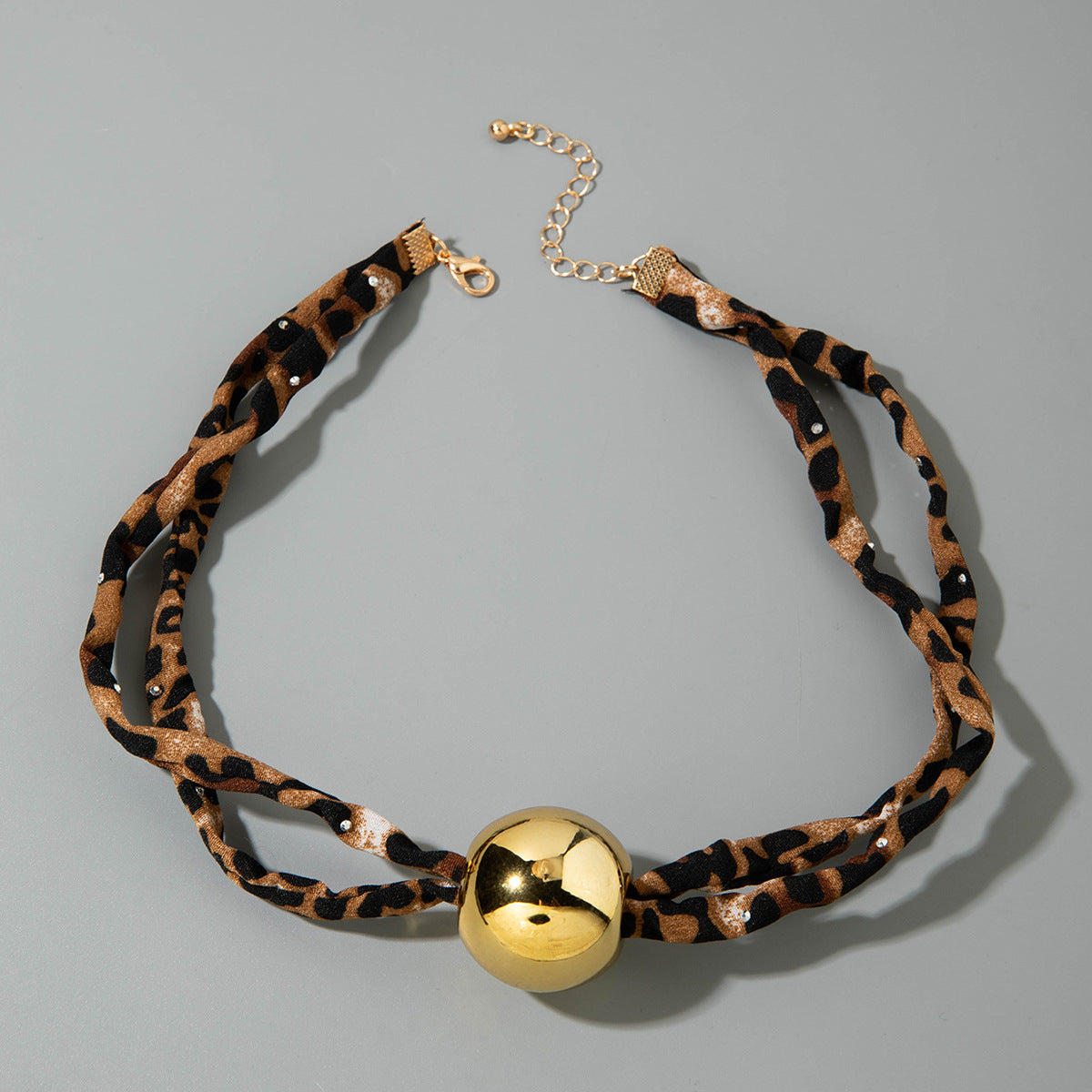 European and American Style Ocean-themed Cross Conch Starfish Pendant Leopard Print Exaggerated Necklace Collarbone Chain Jewelry - 图片 34