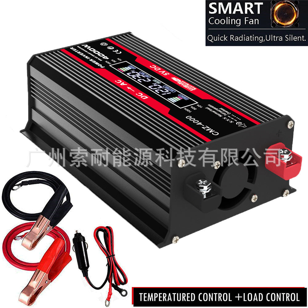 Vehicle Inverter300W 12V Turn110V220V Smart Digital Display Screen car power inverter - 图片 19