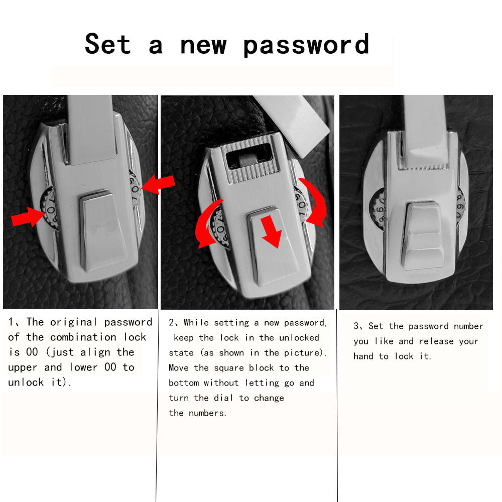 Anti-theft Bag Men's Genuine Leather Chest Bag High-end Security Password Lock Travel Outdoor Crossbody Small Backpack Men's Shoulder Bag - 图片 22