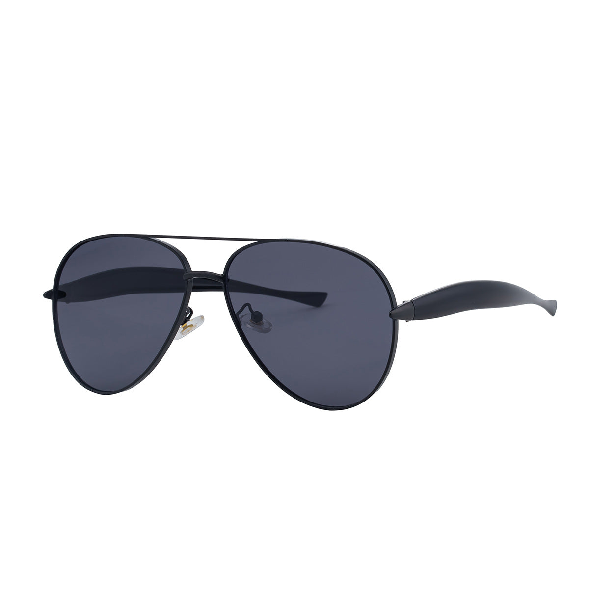 Toad-shaped Metal Sunglasses2025New Retro Plain Sunglasses High-End Feel Women Street Style Trendy Sunglasses - 图片 5