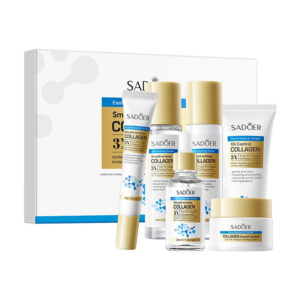 Type III Collagen Wrinkle Care Skincare Set SADOER Firming and Moisturizing Kit Cross-Border Wholesale