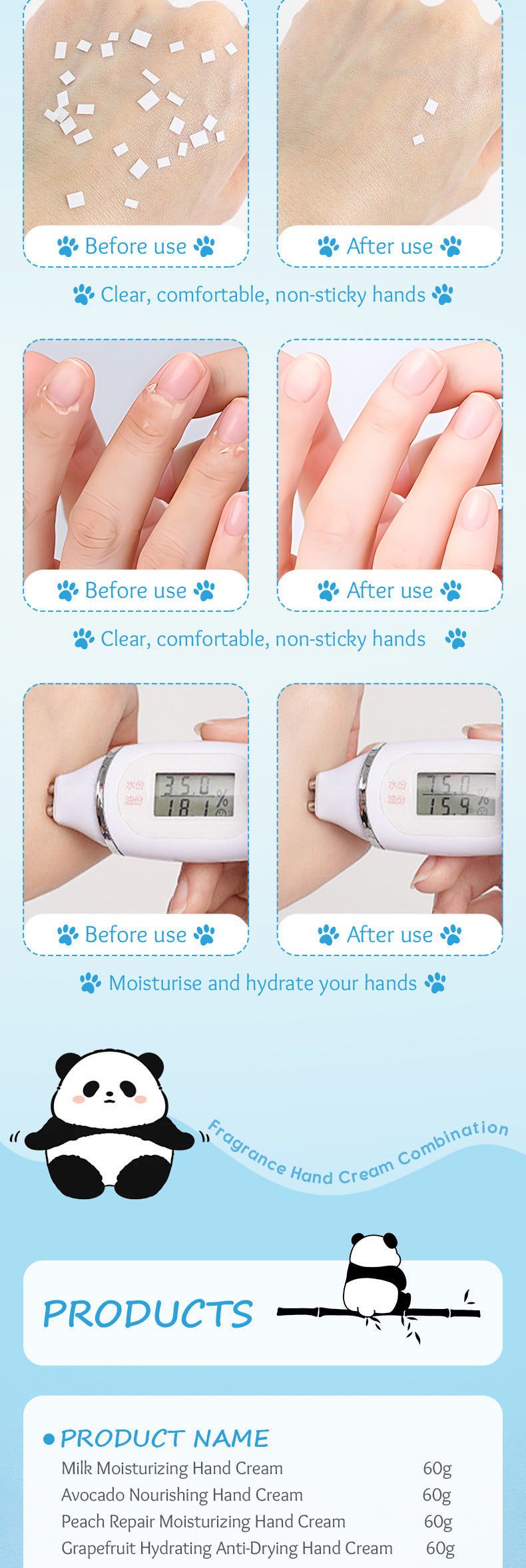 Cartoon Hand Cream60g SADOER Avocado Milk Moisturizing and Hydrating Autumn and Winter Cross-Border Wholesale - 图片 16