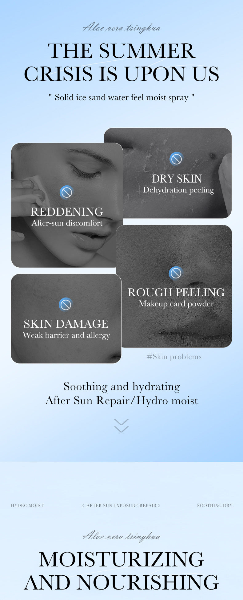 Aloe Vera Skincare Set SADOER Cleansing, hydrating, moisturizing, and nourishing foreign trade manufacturer wholesale - 图片 81