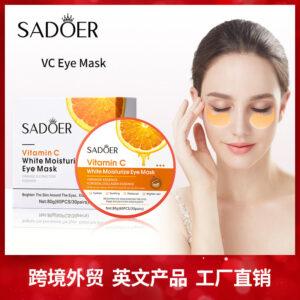 Vitamin C Eye Mask SADOER Improve Dark Circles, Eye Lines, and Eye Bags VC Moisturizing  Wholesale