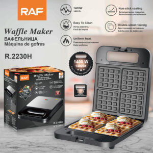 RAF European Standard Household Striped Breakfast Maker Internet Celebrity Mini Waffle Maker Light Food Machine Baking R.2230H
