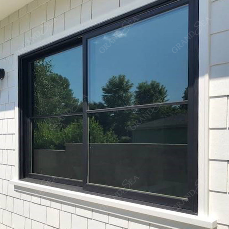 Double Tempered Reflective Glass Aluminium Sliding Windows Economic Price in Africa - 图片 19