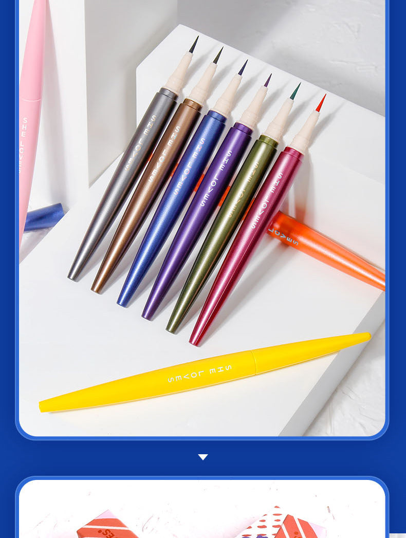 SHELOVES Eyeliner Waterproof Non-Smudge Black Brown Ultra-Fine Lower Lash Liquid Eyeliner Pen - 图片 30