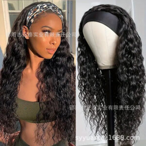 Curly Headband Wig Human Hair 10-24 Inch Headband Wigs