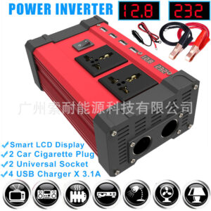 Automobile and Motorcycle Parts Car Adapter300W/500W Inverter12V Turn110V/220V Car Inverter Power Supply