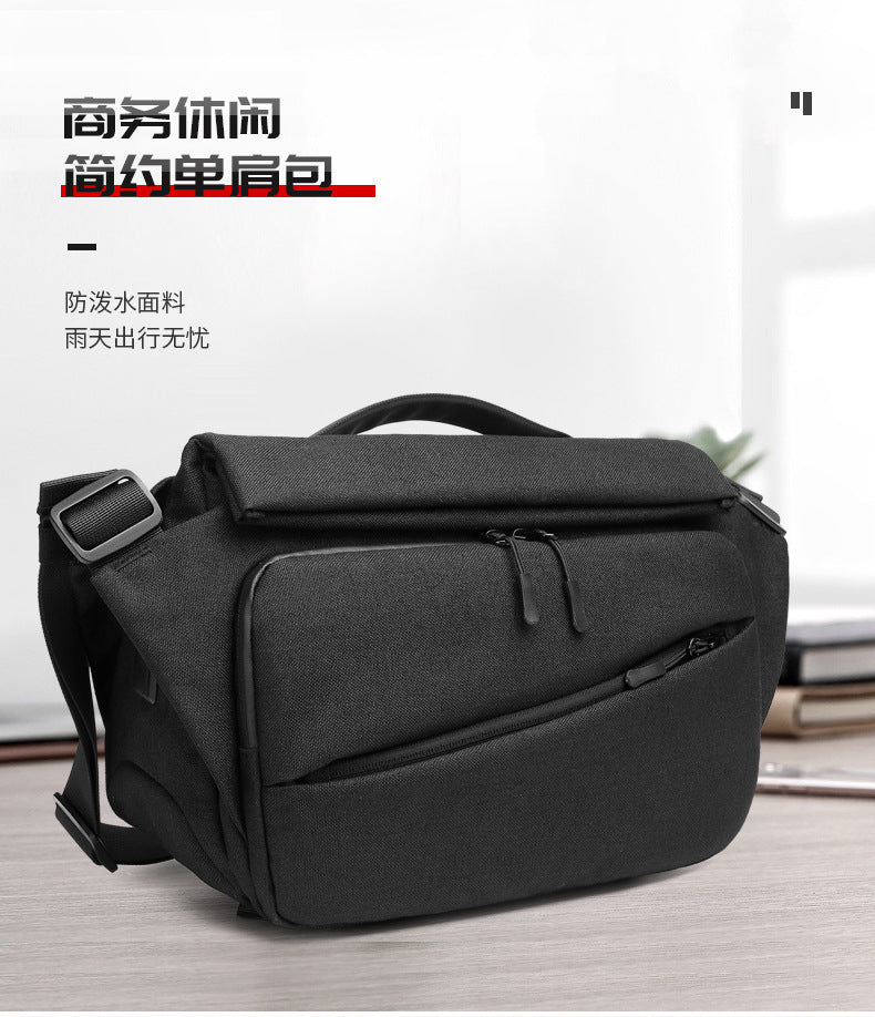 OZUKO Men's Messenger Bag Functional Trendy Brand Large Capacity Sports Waterproof Crossbody Shoulder Commuting Travel Small Backpack - 图片 4