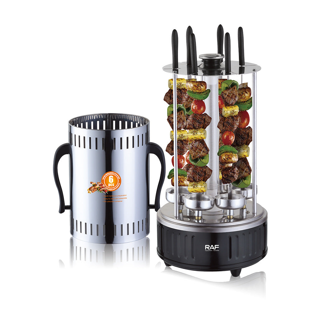 RAF European Standard BBQ Grill Skewer Machine Household Multifunctional Grilling and Frying Integrated Smokeless Charcoal Grill R8612 - 图片 19