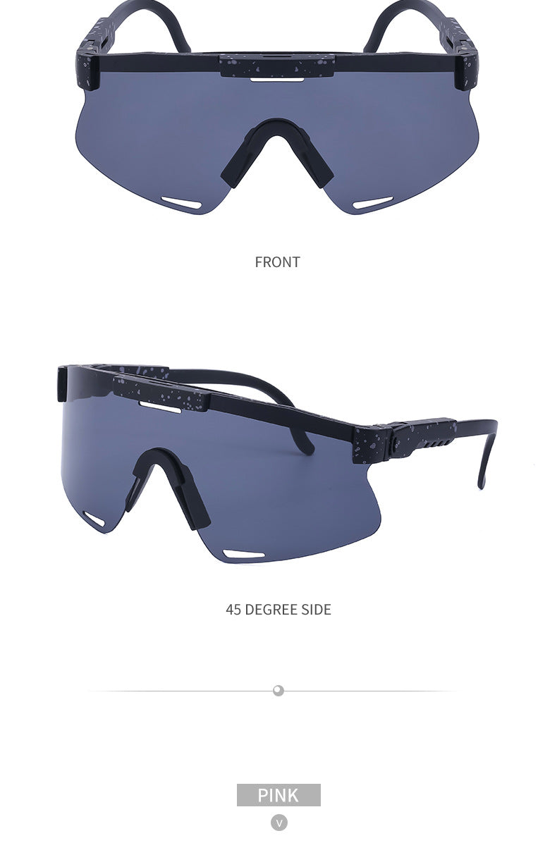 New European and American Style Colorful Outdoor Cycling Windproof Sunglasses for Men and Women Integrated Sports Sun Protection Sunglasses - 图片 24