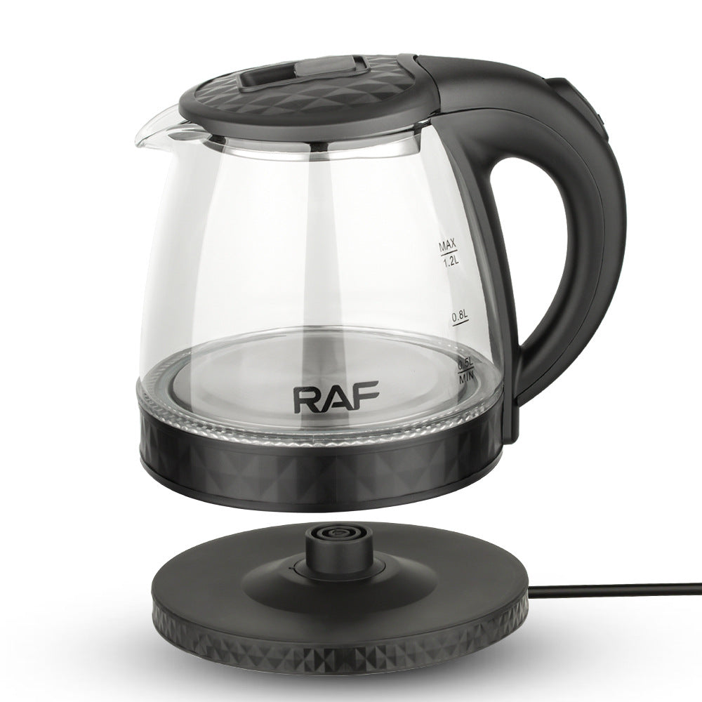 RAF European Standard Electric Kettle Stainless Steel Transparent Glass Small Household Electric Kettle for Home Use1.2L - 图片 16