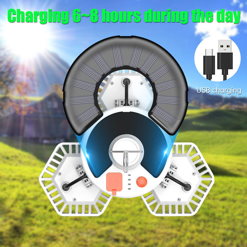 Outdoor LED Tent Light Camping Light with Remote Control Three-Leaf Bulb Emergency Light for Home Power Outage - 图片 12