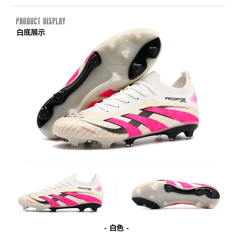 2025New Football Shoes for Men and Women, Youth Students, Fashionable and Comfortable, Long Spikes, Low-top, Factory Direct Sale - 图片 49