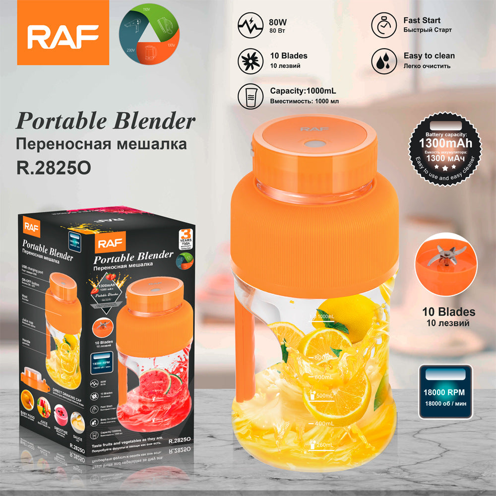 RAF EU Standard Electric Fresh Orange Juicer Household Automatic Juicer Lemon Orange Juice Cup Small Portable - 图片 24