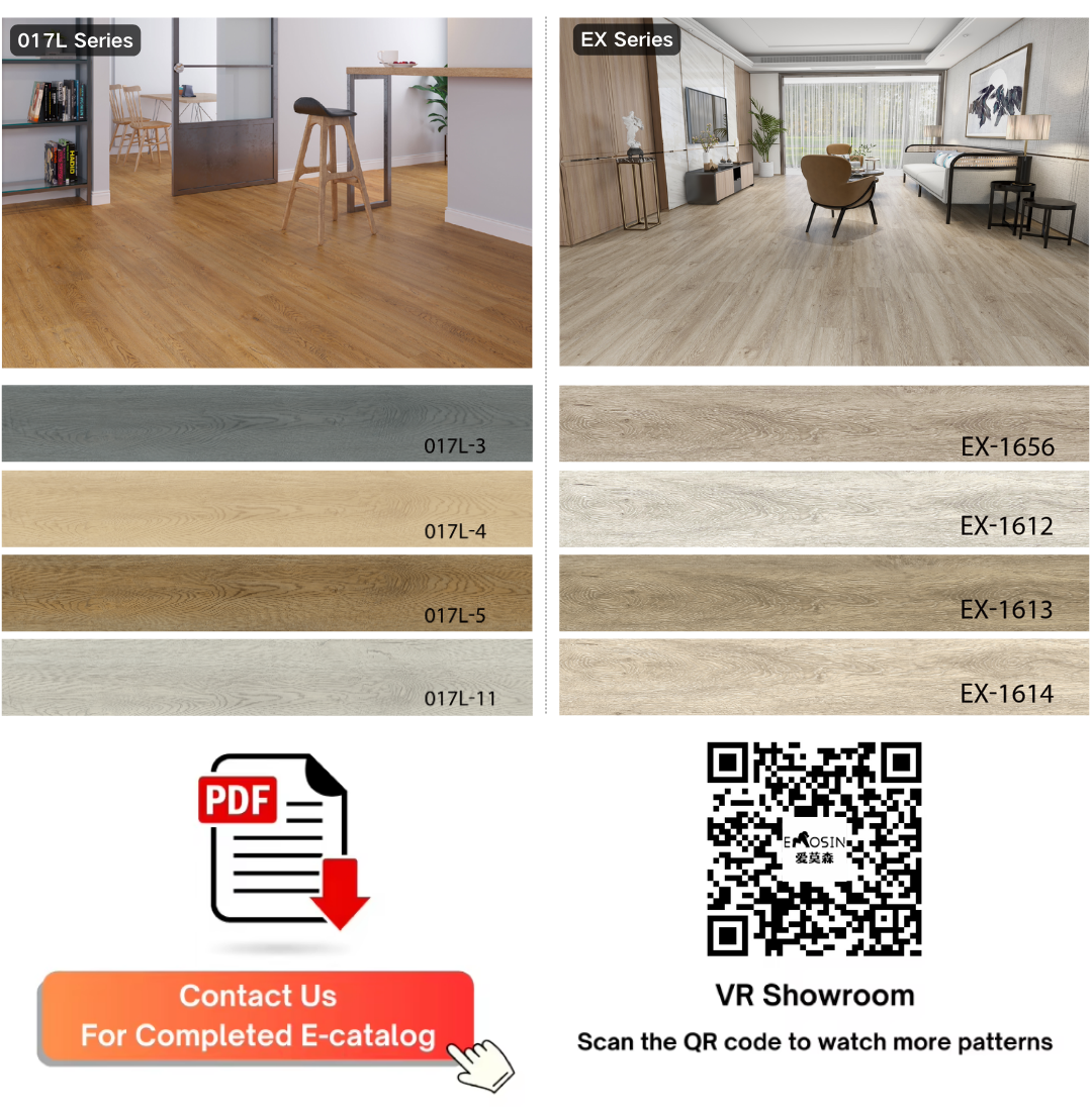 High Quality pp Vinyl Tiles 5mm Dryback Dry Back Lvt Flooring - 图片 10