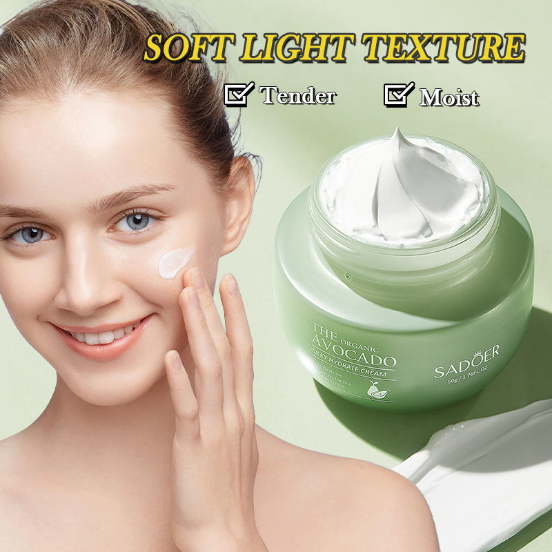 Avocado Face Cream SADOER Silky Hydrating Refreshing Non-Sticky Moisturizing Cream Cross-Border Wholesale - 图片 3