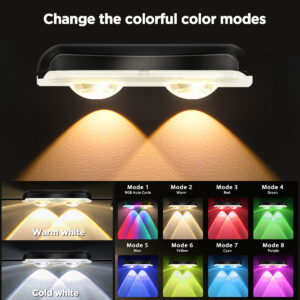 Bluetooth fence light RGBCW Iridescent Fence Light Wall Washer Light Fence Light Garden Light Waterproof Decorative Light