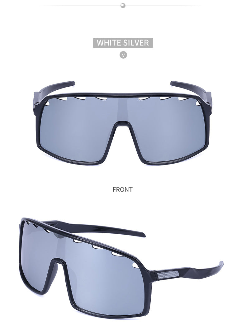 New Colorful Cycling Glasses for Men1998One-piece sunglasses European and American fashion outdoor sports sunglasses - 图片 57