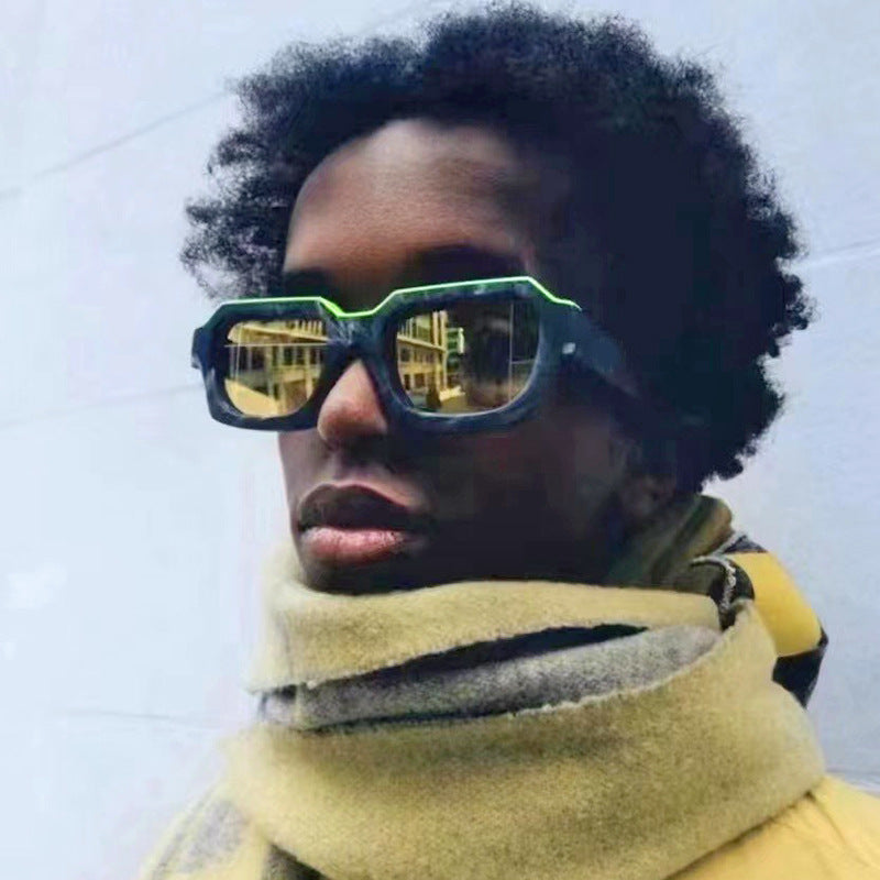 New Fashion Square Frame Sunglasses for Men and Women with a High-End Feel INS European and American style sunglasses outdoor glasses sglasses - 图片 15