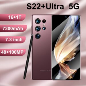 16+1T Mobile Phone S22+Ultra True4G Android True7.3Large Screen800Wan Intelligent Full Screen