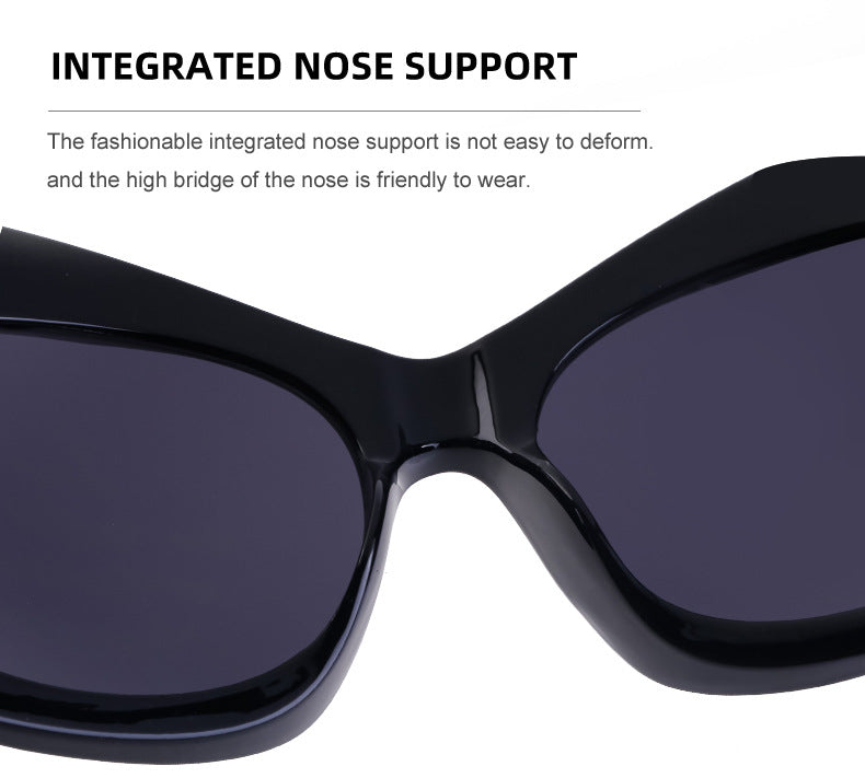 Europe and America Y2K Millennium Windproof Sunglasses for Women Trendy Personality Irregular Shape Sun Protection Sunglasses for Men Cycling Sports Glasses - 图片 19