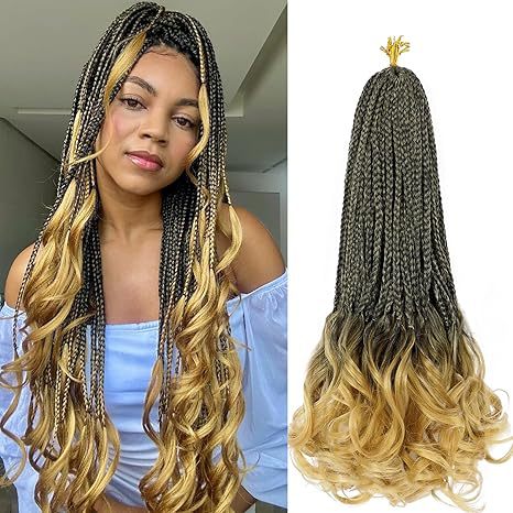 TEMU Hot-selling Synthetic Three-strand Braid Loose Tail Three-strand Braids French Curly Braiding Hair - 图片 9