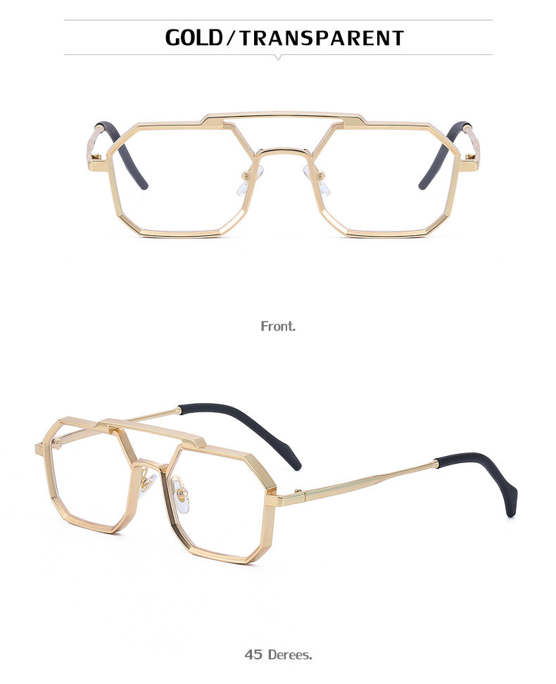 New European and American Steampunk Style Sunglasses for Men, Polygonal Small Frame Sunglasses for Women, Trendy sunglasses Wholesale - 图片 25