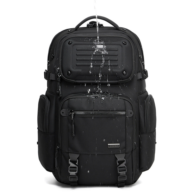 ozuko Business Backpack Men's Large Capacity Waterproof Computer Bag15.6Men's Commuter Backpack with High-End Feel - 图片 3