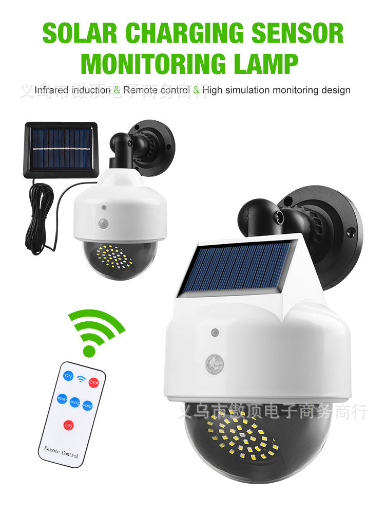 Simulated Surveillance Light Solar Garden Light Fake Camera Street Light Human Body Sensor Wall Light Split-Type Garden Light - 图片 9