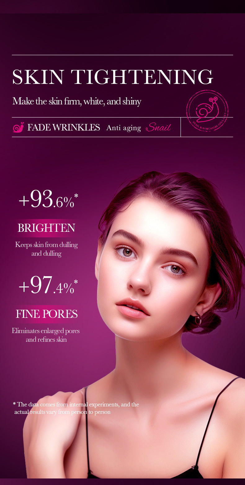 Snail Essence SADOER Collagen Delicate Moisturizing Hydrating Nourishing Cross-Border Wholesale - 图片 10