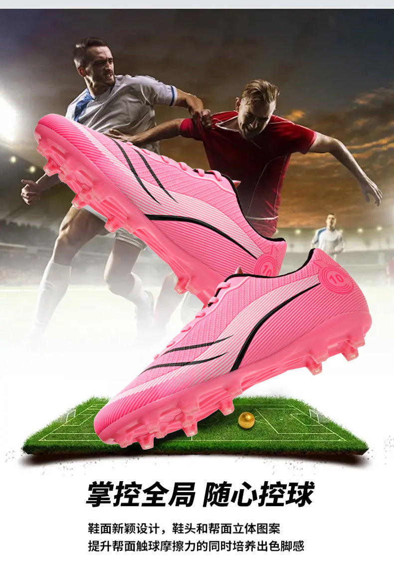 New professional football shoes for men and women teenagers TF Broken Nail AG Long Spike Lightweight Wear-Resistant Competition Training Shoes - 图片 12