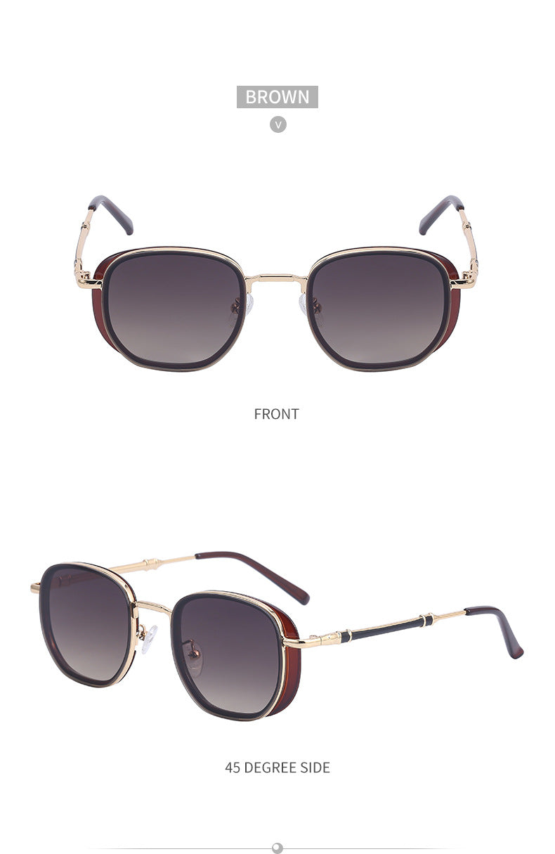 Vintage Steampunk Sunglasses for Men Small Square Frame Sunglasses Trendy Sunglasses Wholesale Driving Glasses shades - 图片 21