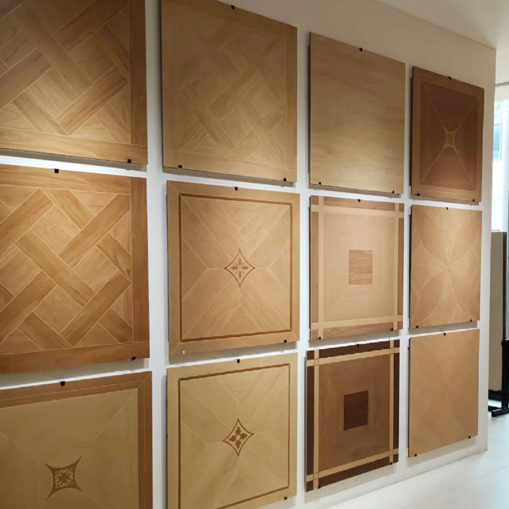 Custom 12mm Square Solid Oak Parquet Flooring | Engineered Wood Panels for Modern Home Office Exterior Use-Waterproof Anti-Slip - 图片 14