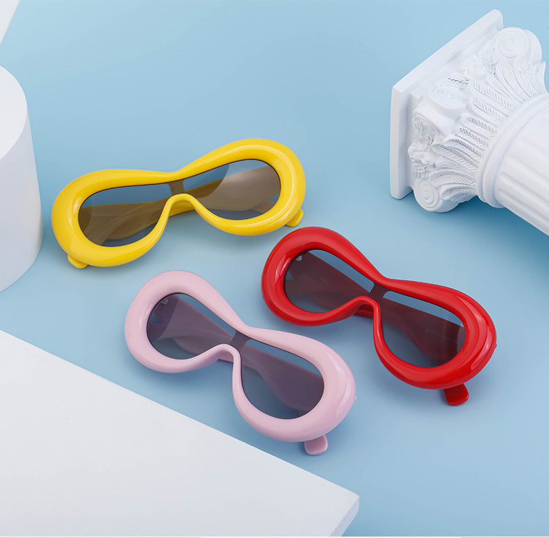 Europe and America Y2K Sunglasses for Women Trendy One-Piece Sunglasses Party Quirky Street Style Fashion Women's Glasses Wholesale - 图片 18