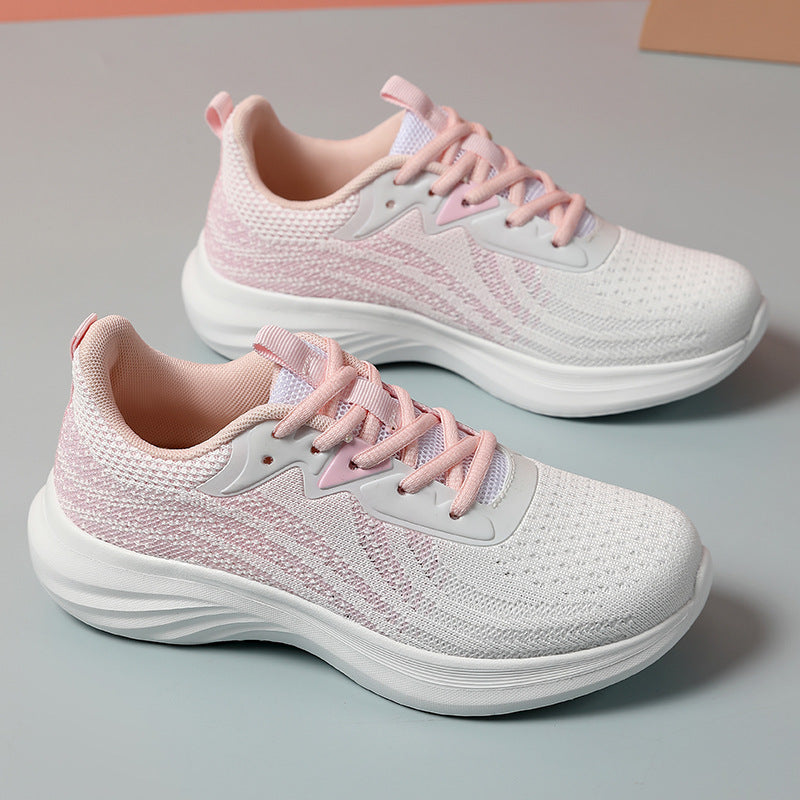 Plus Size Women's Shoes Mesh Breathable Sports Shoes Casual Shoes Lightweight Student Running Shoes Soft Sole Travel Shoes - 图片 7