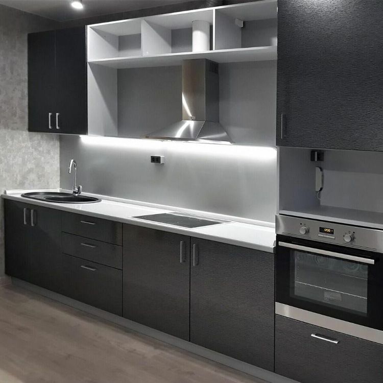Modern Acrylic Kitchen Design Unit Cabinet Door Modular Lacquer Kitchen Cabinet - 图片 4
