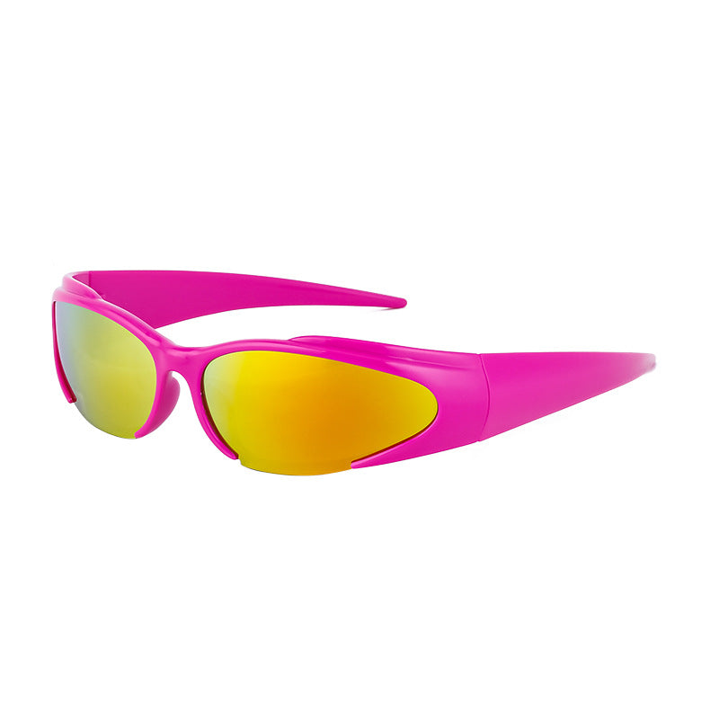 European and American Sports Windproof Cycling Sunglasses for Men and Women Sun Protection Personality Y2K Millennium Sunglasses Glasses Glasses - 图片 5